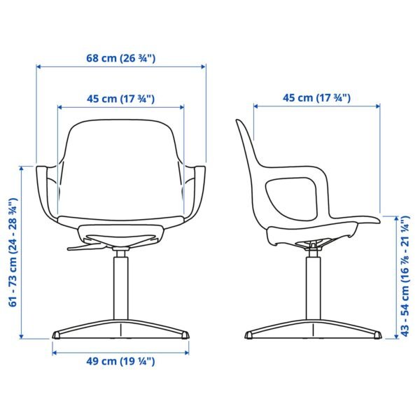 Swivel chair whitebeige