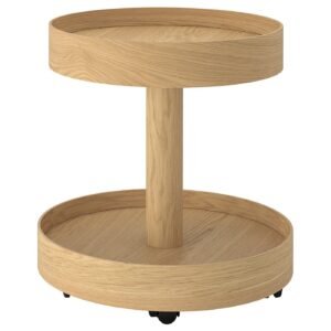 Side table on castors