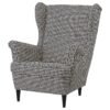 Wing chair blackbeige