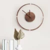 Aesthetic Wooden Clock Modern Silent Digital