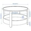 Coffee Table Birch 70 cm