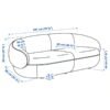 3 Seat Sofa Cream