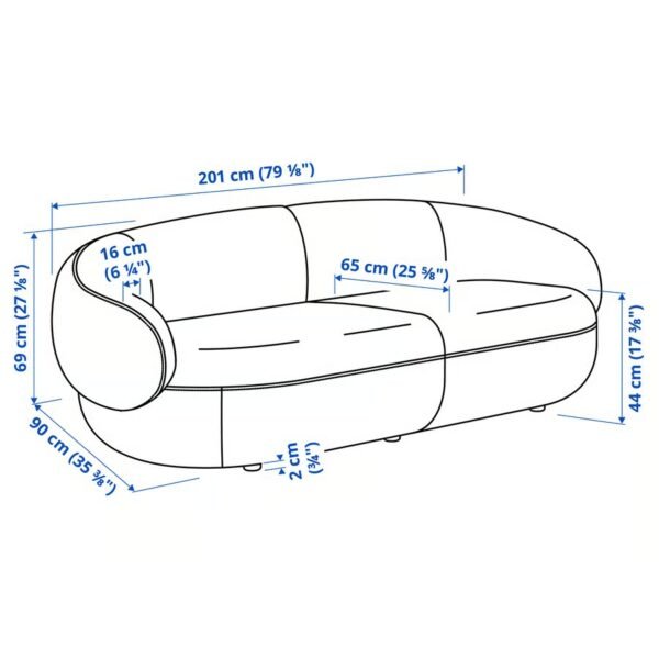 3 Seat Sofa Cream